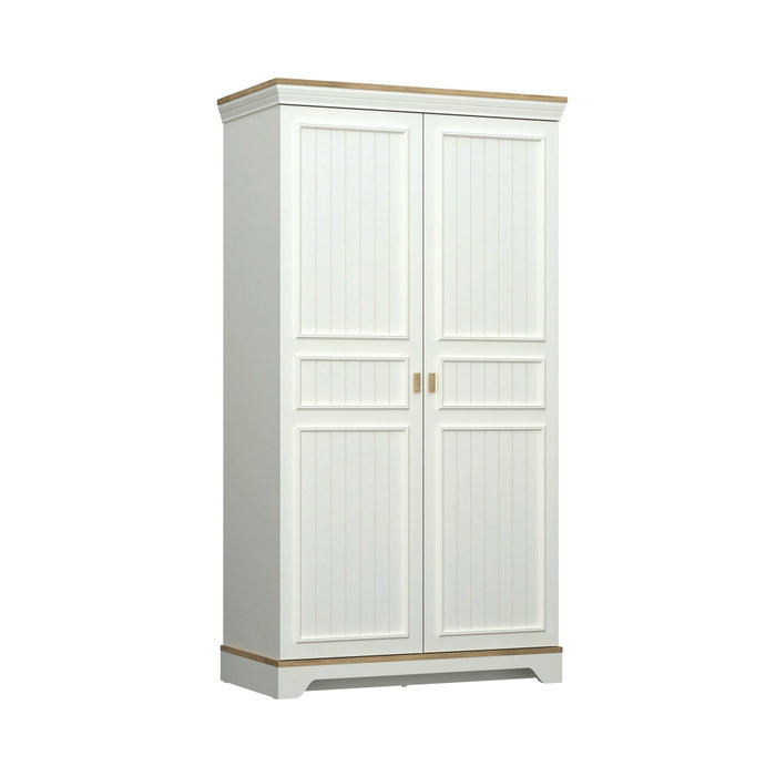 Hanah Home Monte - Armario de melamina en crema y roble